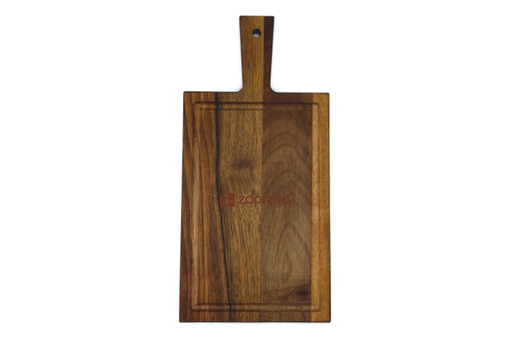 Planche de service personnalisée en bois de noyer (33 x 16 cm) - Greding