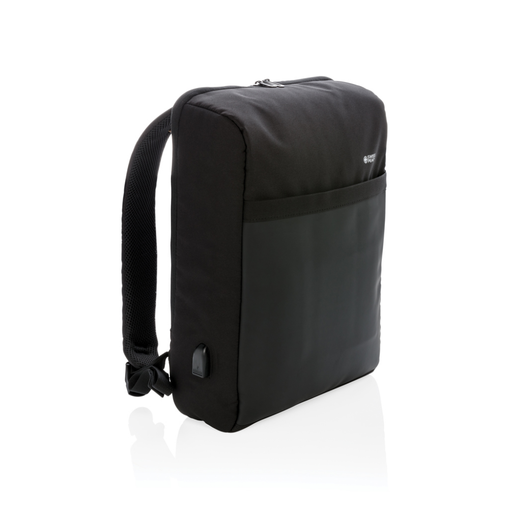 Minimalist Anti-Theft Backpack with USB Output - Wells-next-the-Sea