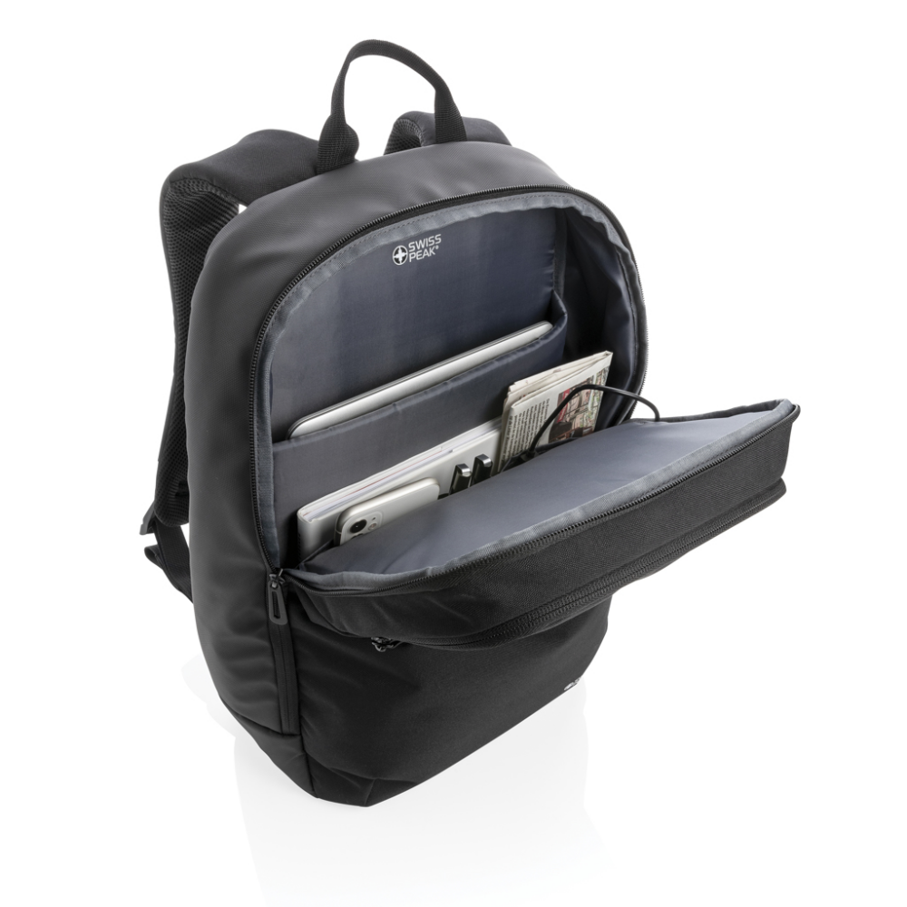 Swiss Peak Laptop Backpack with UV-C Sterilising Pocket - Portswood