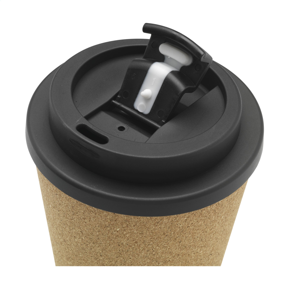 A coffee cup made from natural, recyclable cork that's designed for taking your coffee on the go. - Marshfield