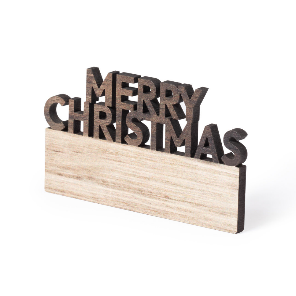 Merry Christmas Natural Wood Magnet - Scarborough