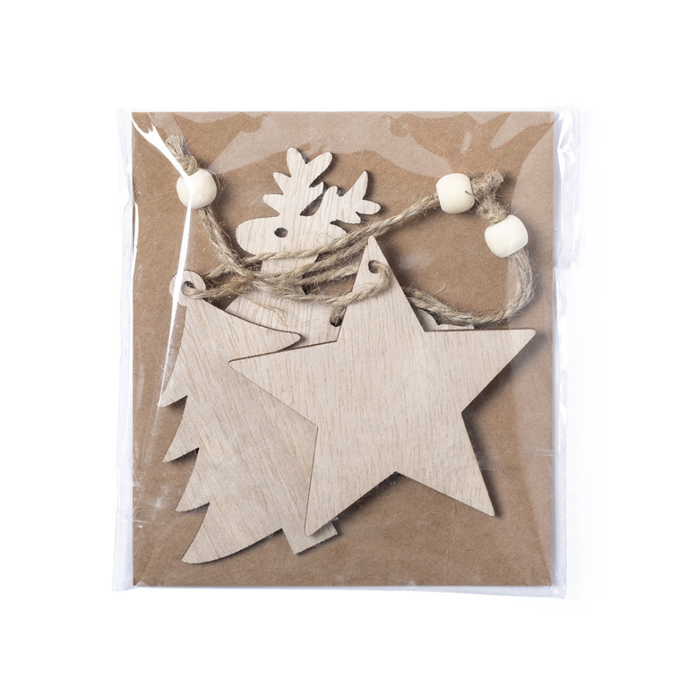 Set of Wooden Christmas Hanging Figures - Portsmouth