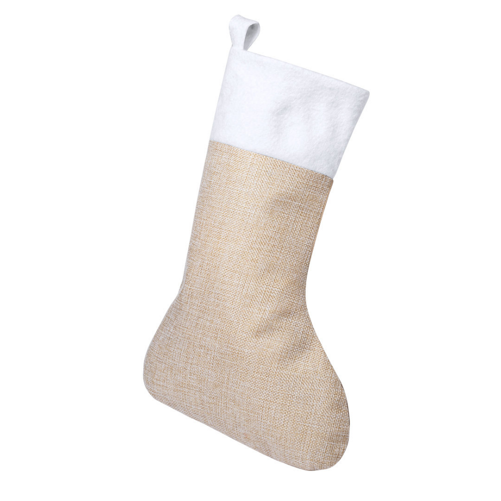 Natural Colour Christmas Sock Ornament - Alton Pancras