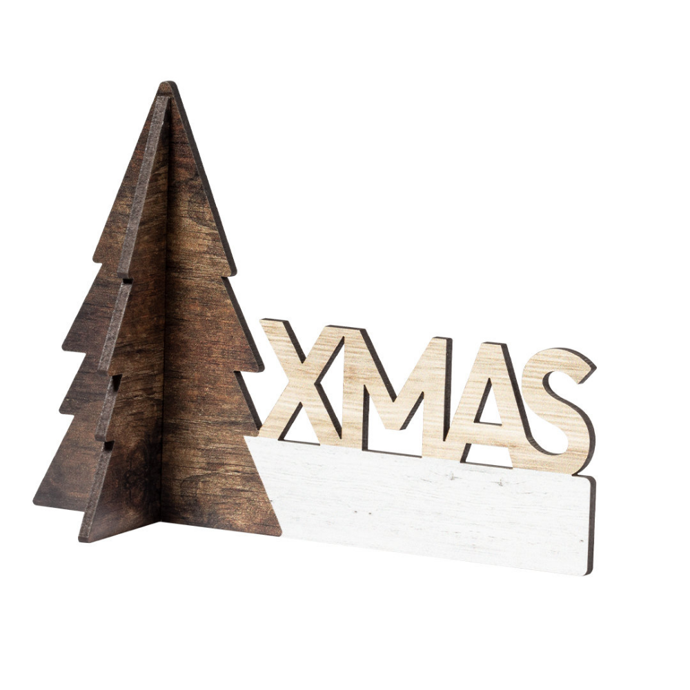 Ornamento per albero di Natale in legno - Scanno