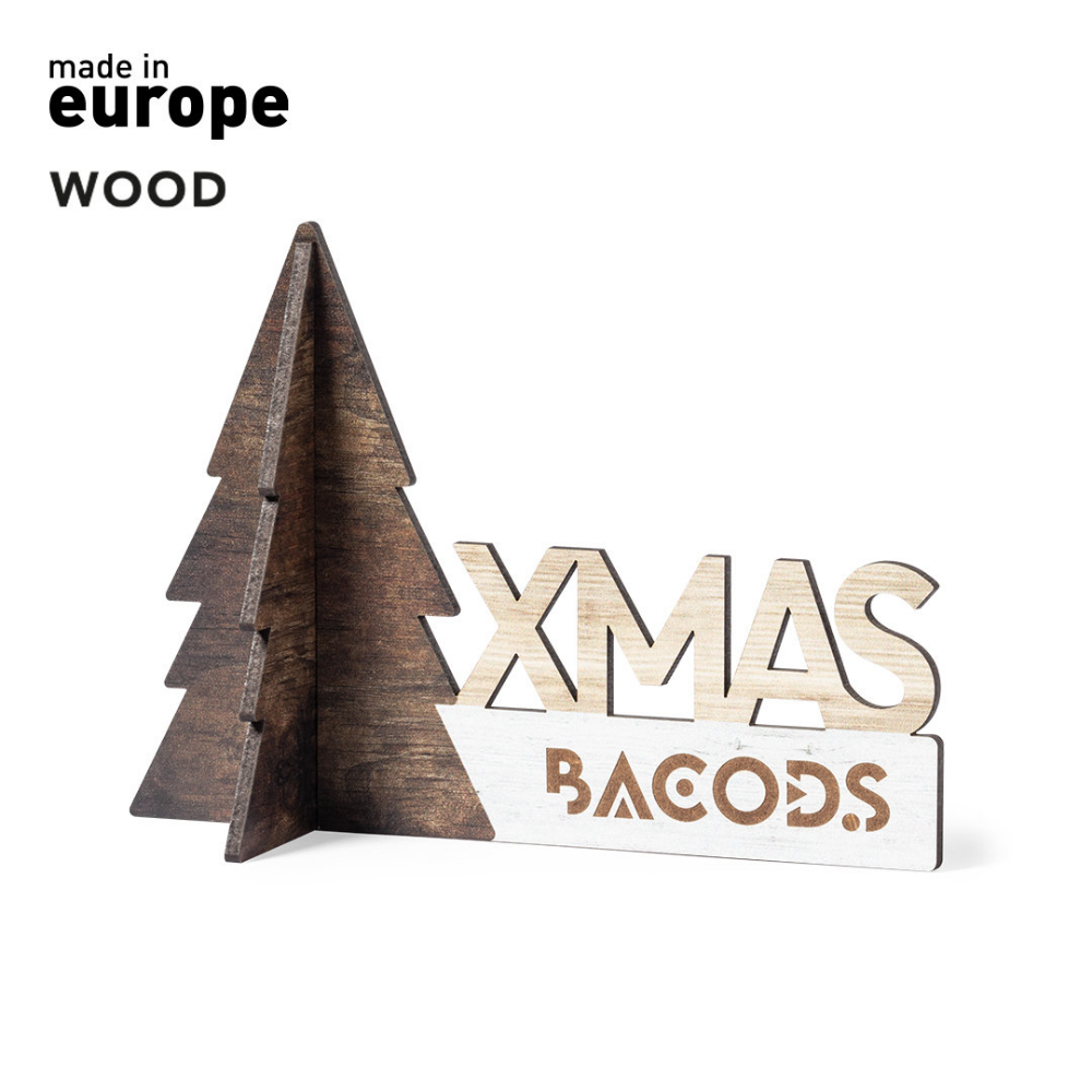 Ornamento per albero di Natale in legno - Scanno