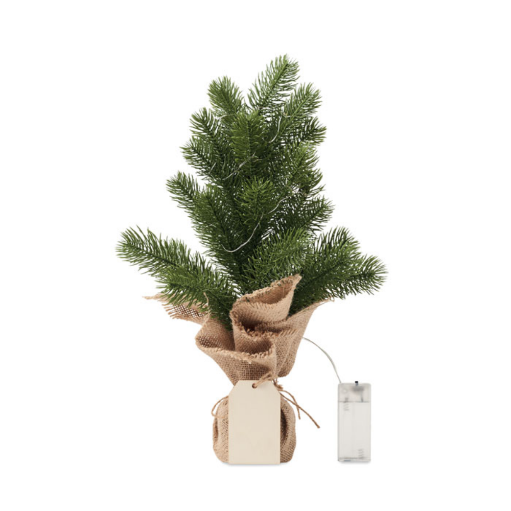 Mini Artificial Christmas Tree with LED Lights - Leyland