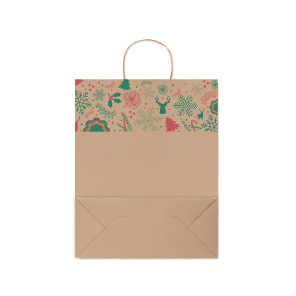 Large Recycled Paper Christmas Gift Bag - Henlow
