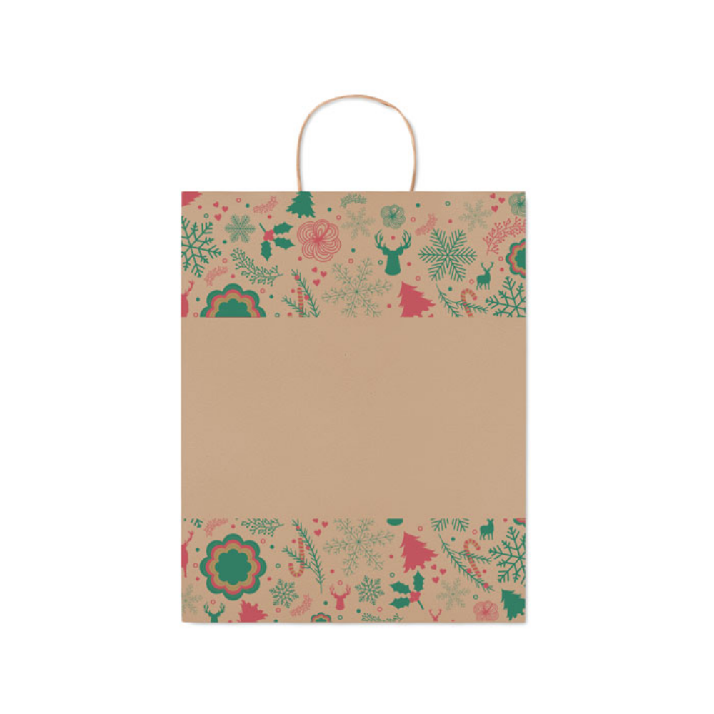 Large Recycled Paper Christmas Gift Bag - Henlow
