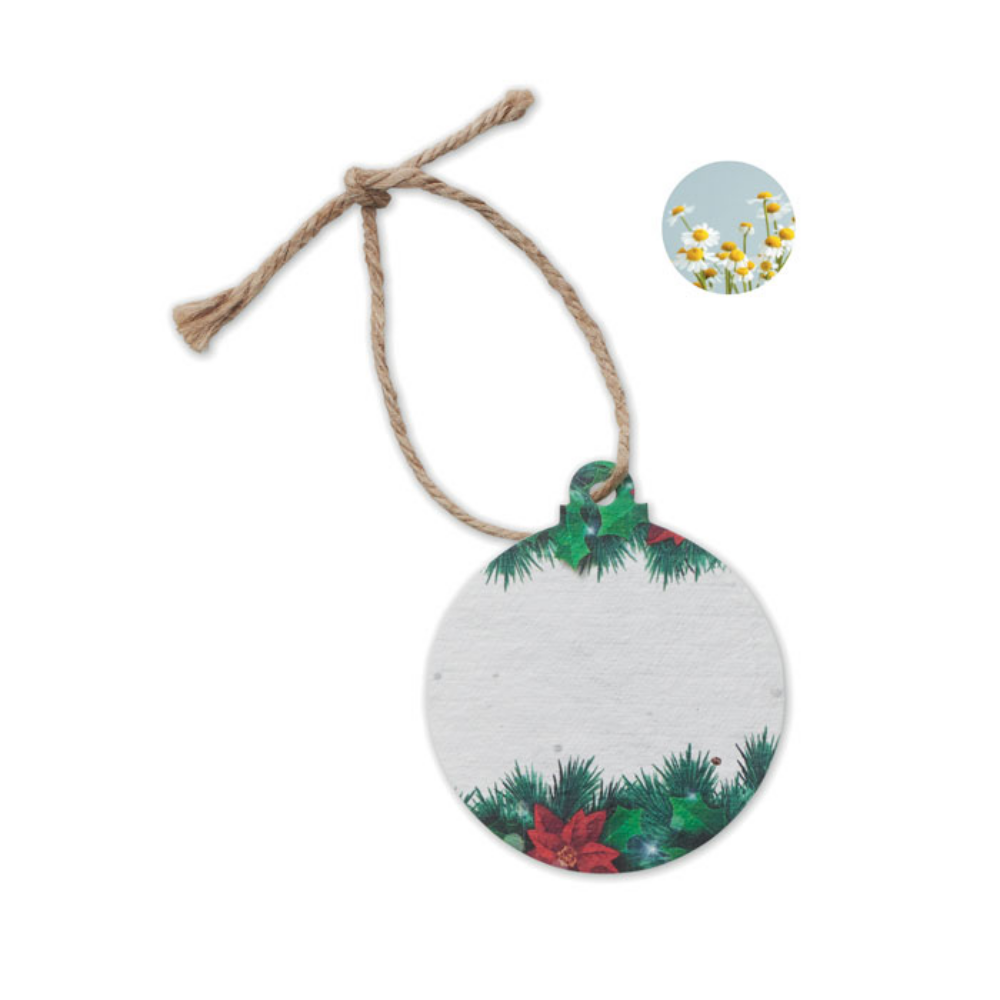 Wildflower Seed Paper Christmas Ornament - Gravesend