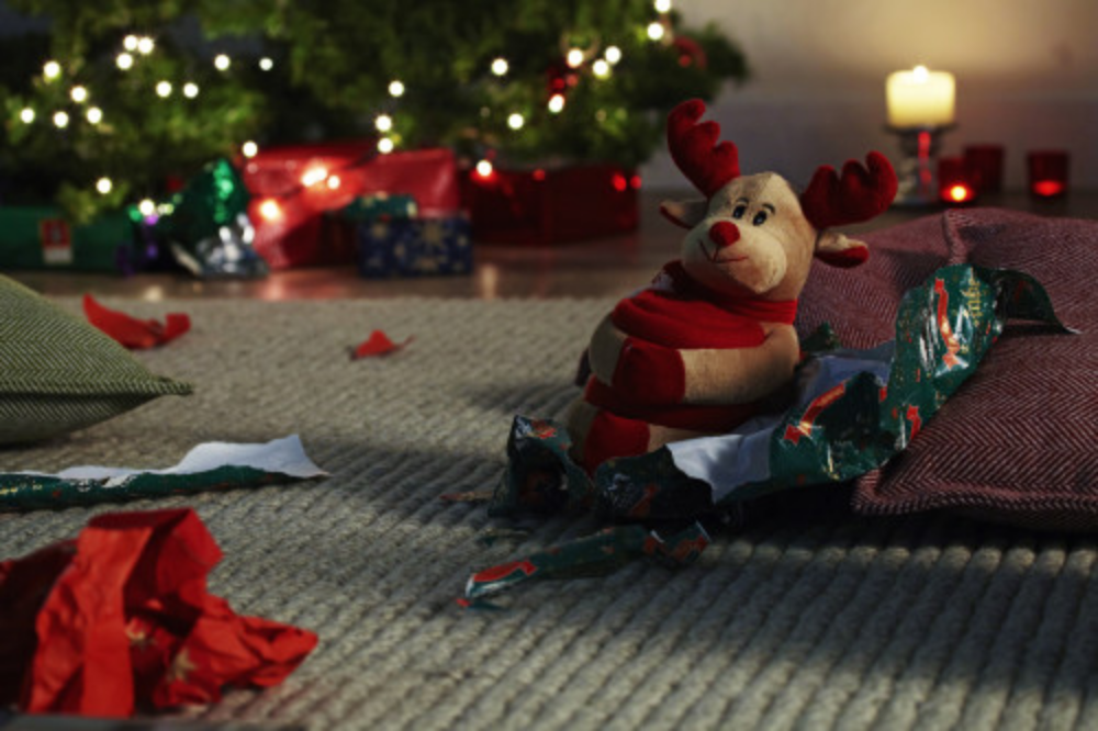 Coperta di Natale in pile di poliestere con peluche - Cisano Bergamasco