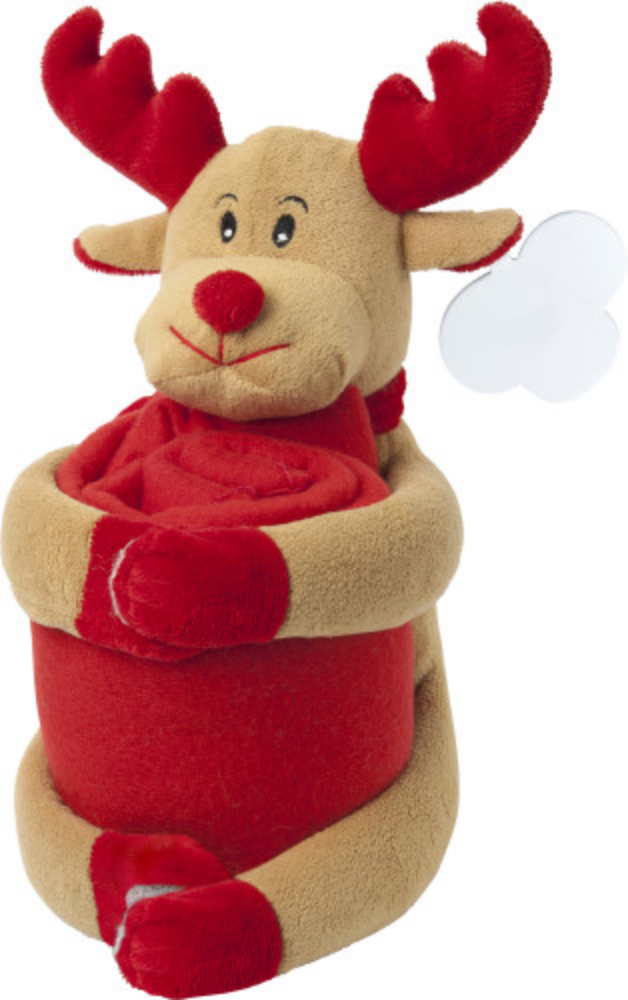Polyester Fleece Christmas Blanket with Soft Toy - Barkby Thorpe