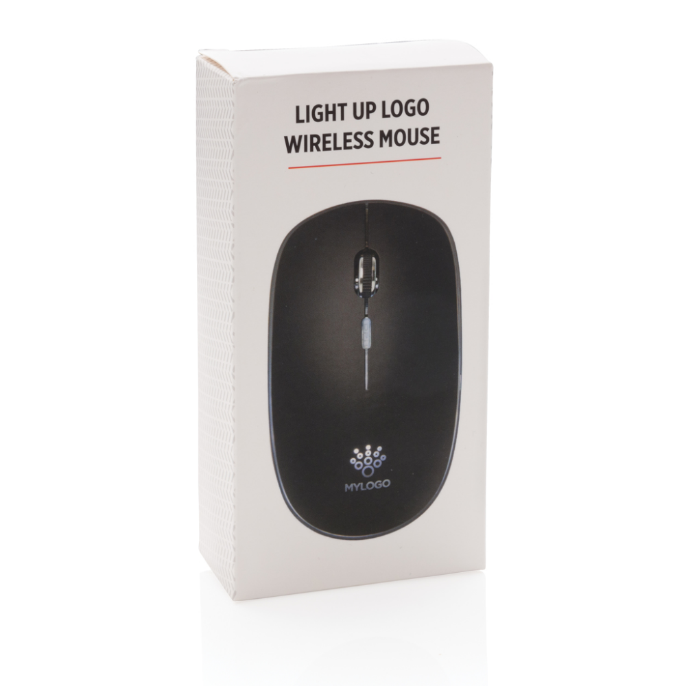 Mouse wireless ricaricabile con incisione del logo - Dresano