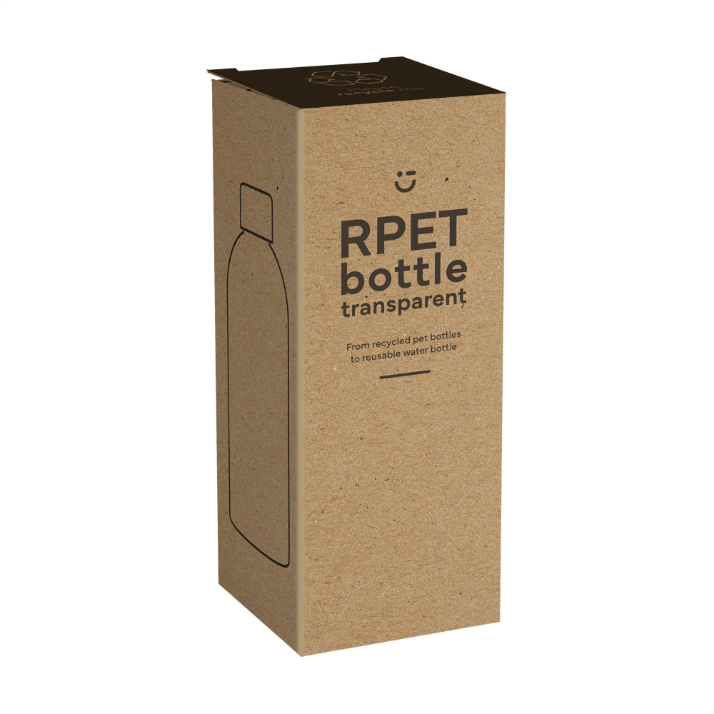 RPET Bottle Transparent 500 ml Trinkflasche