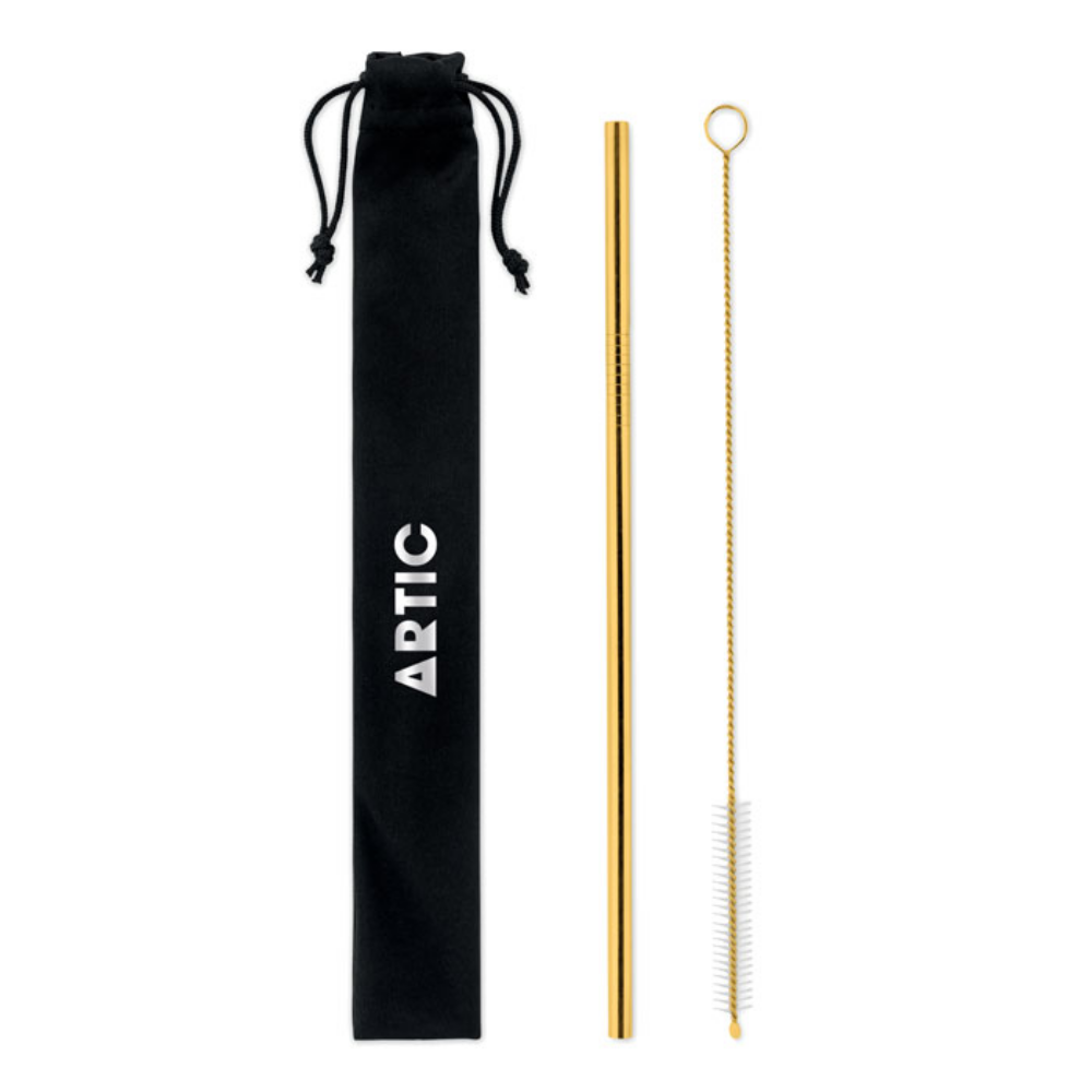 Stainless Steel Drinking Straws and Cleaning Brush Set - Austerlands