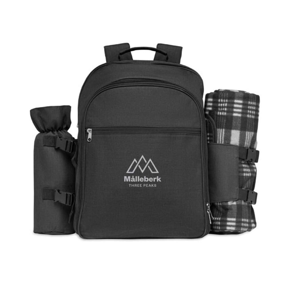 4-Person Picnic Backpack with Cooling Compartment and Accessories - Penarth
