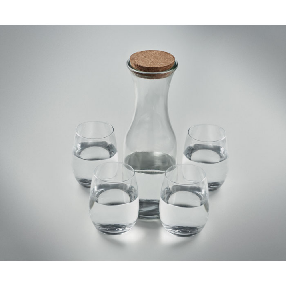 Set di bevande in vetro riciclato - Portalbera