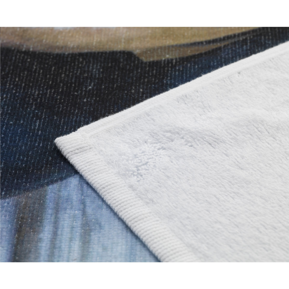 Lussuoso asciugamano da bagno in RPET e cotone con stampa a colori pieni - Chieve