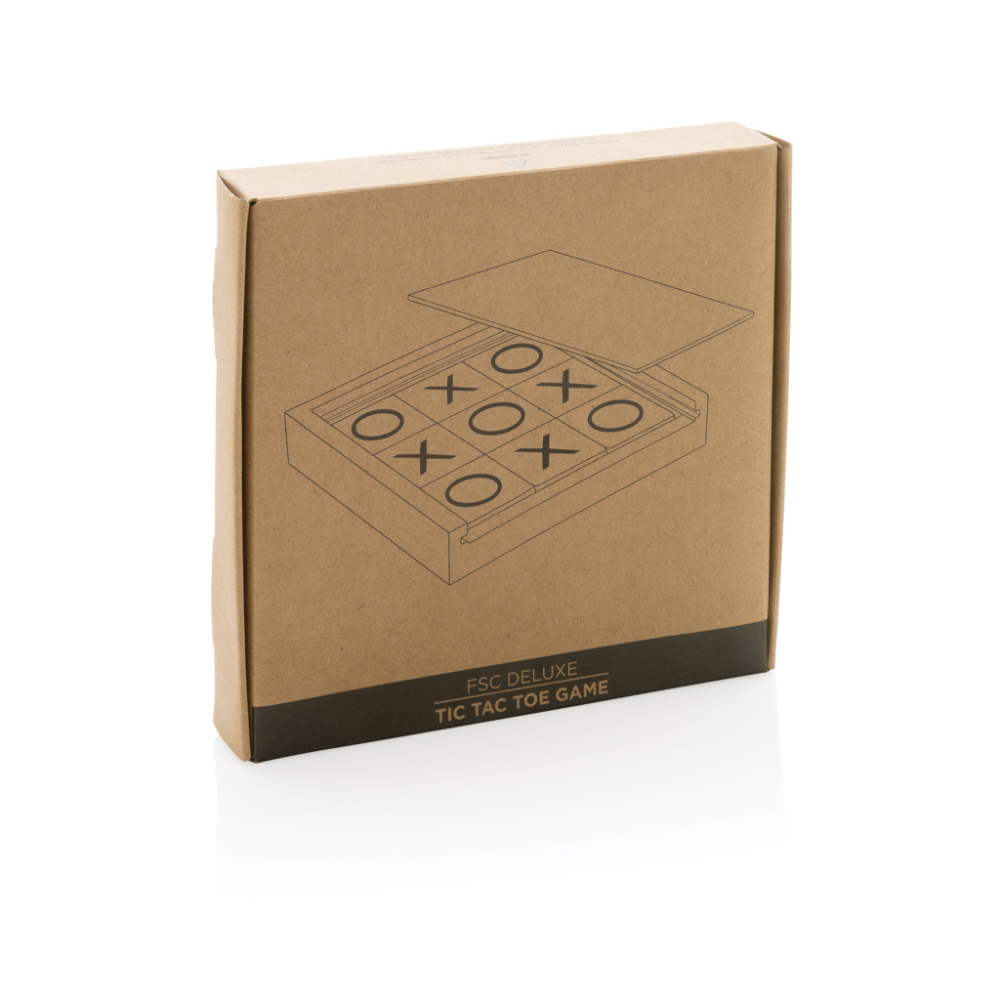 9-Piece Portable Tic Tac Toe Game Set in Wooden Lid Box - Halewood