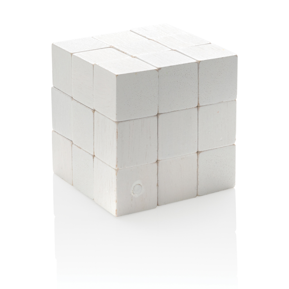 Puzzle Rompicapo a Cubo in Legno - Pavone del Mella
