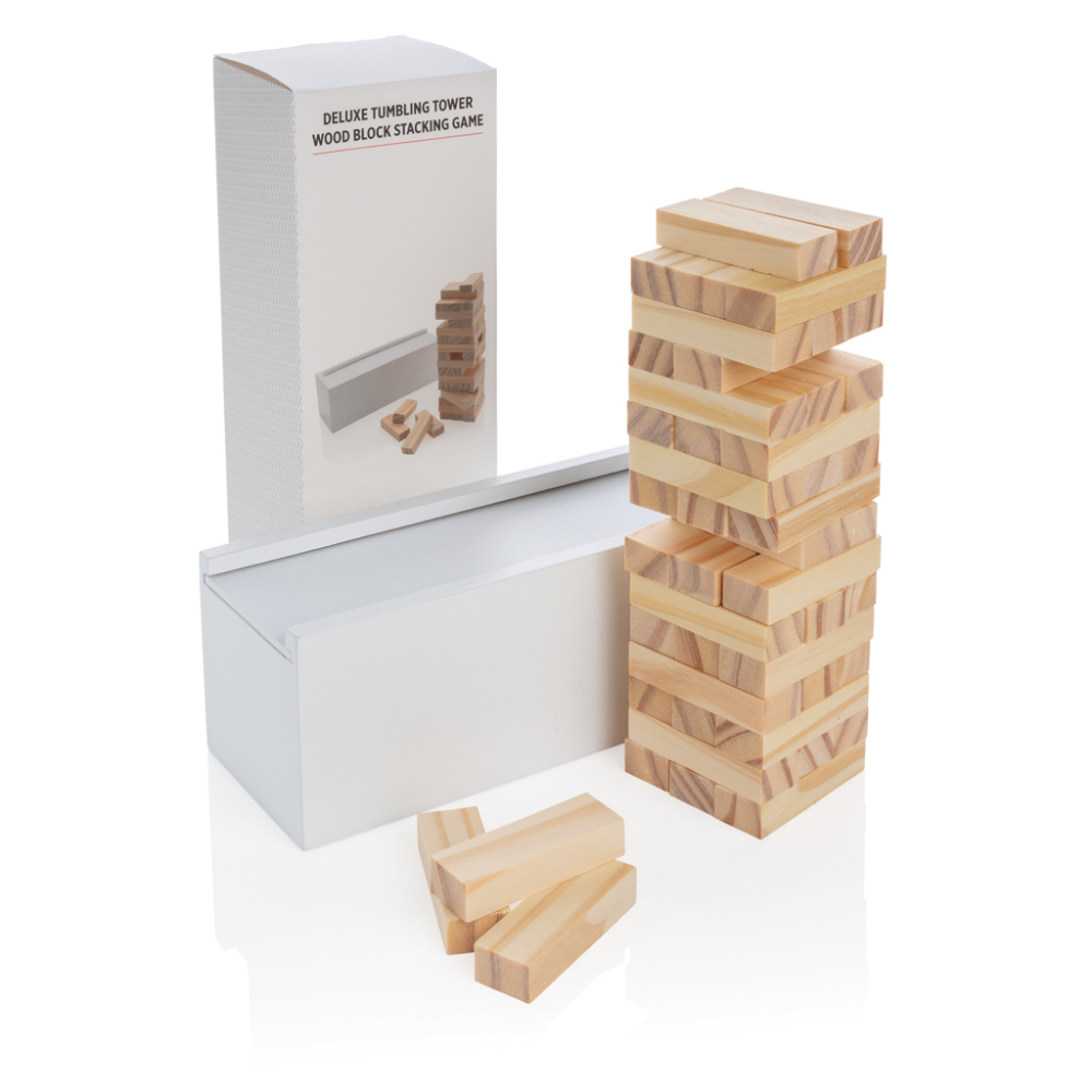 Wooden Tumbling Tower Game - Golspie