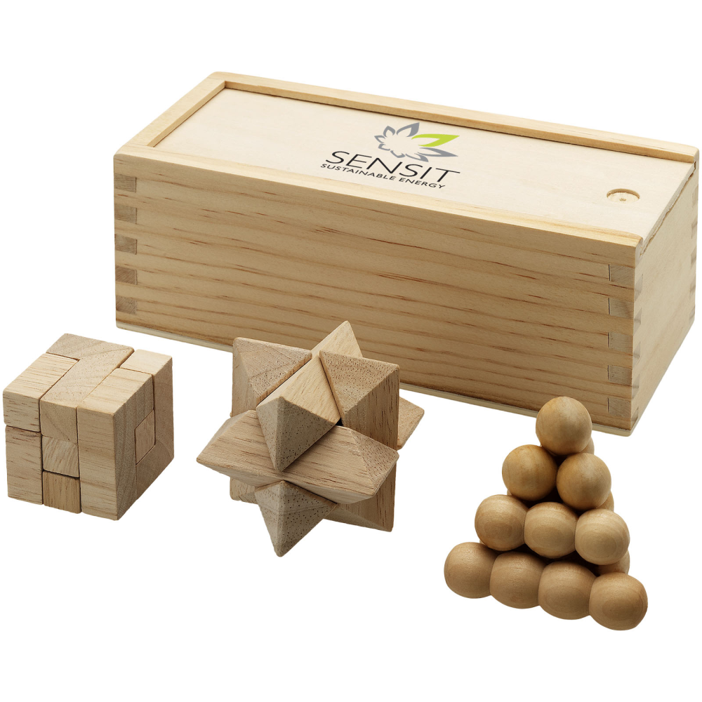 3 in 1 Wooden Puzzle Set - Queenborough