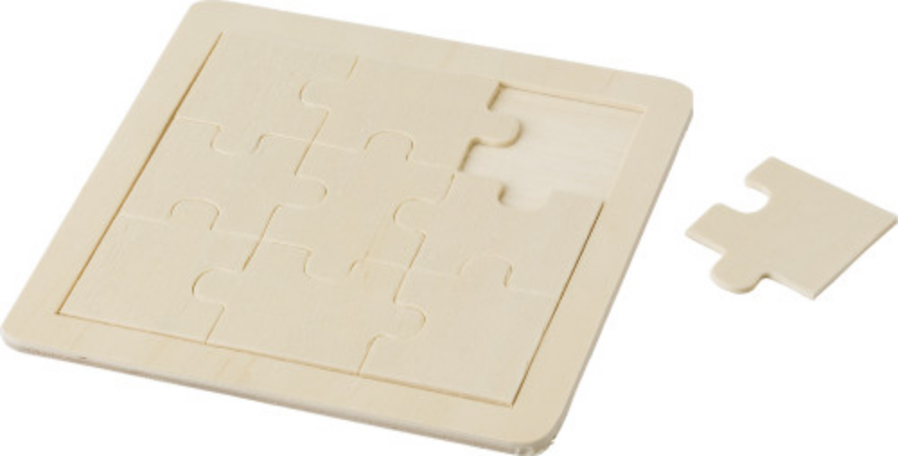 Puzzle 9 pièces en bois