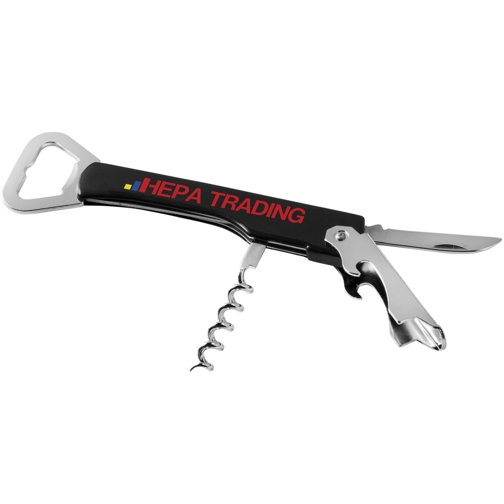 A waitress knife that comes with a bottle opener, corkscrew, and foil cutter - Southsea