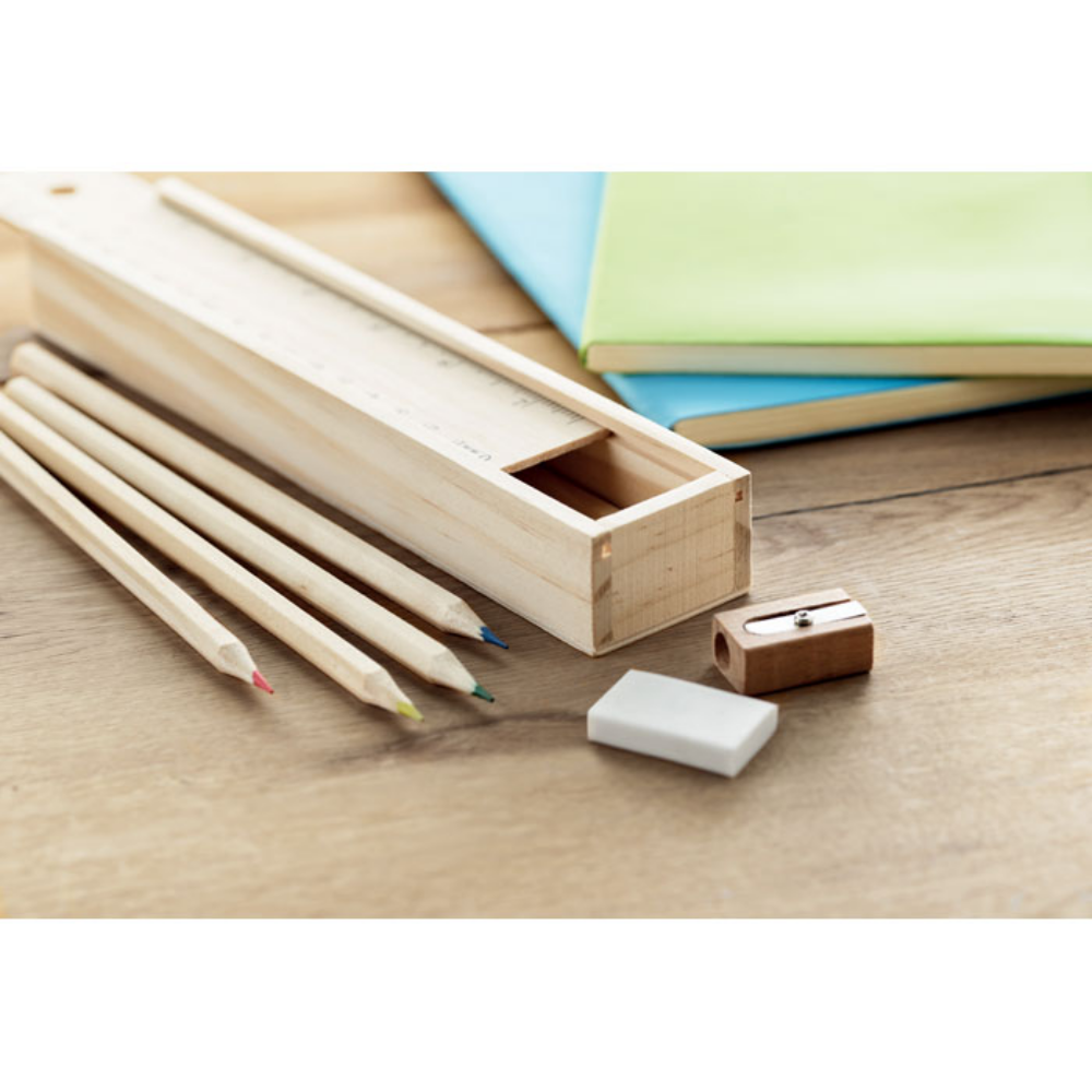 12-Piece Stationery Set with Wooden Box - Mottisfont