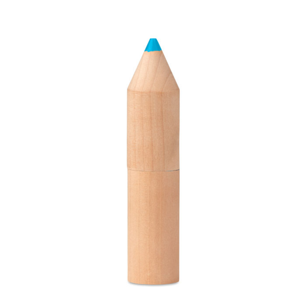 Set di matite in legno con scatola a forma di matita - Osio Sotto
