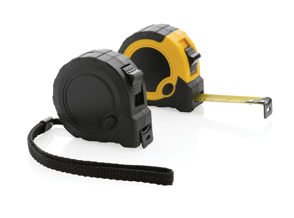 3 Metre Tape Measure made from Recycled ABS, certified by RCS, with TRP Rubber Grip - Hamworthy