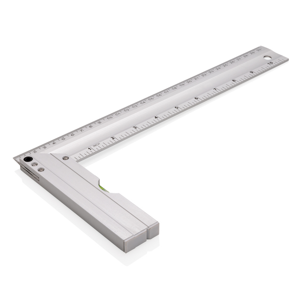 Professional Aluminum Square Ruler with Integrated Level - Cudworth