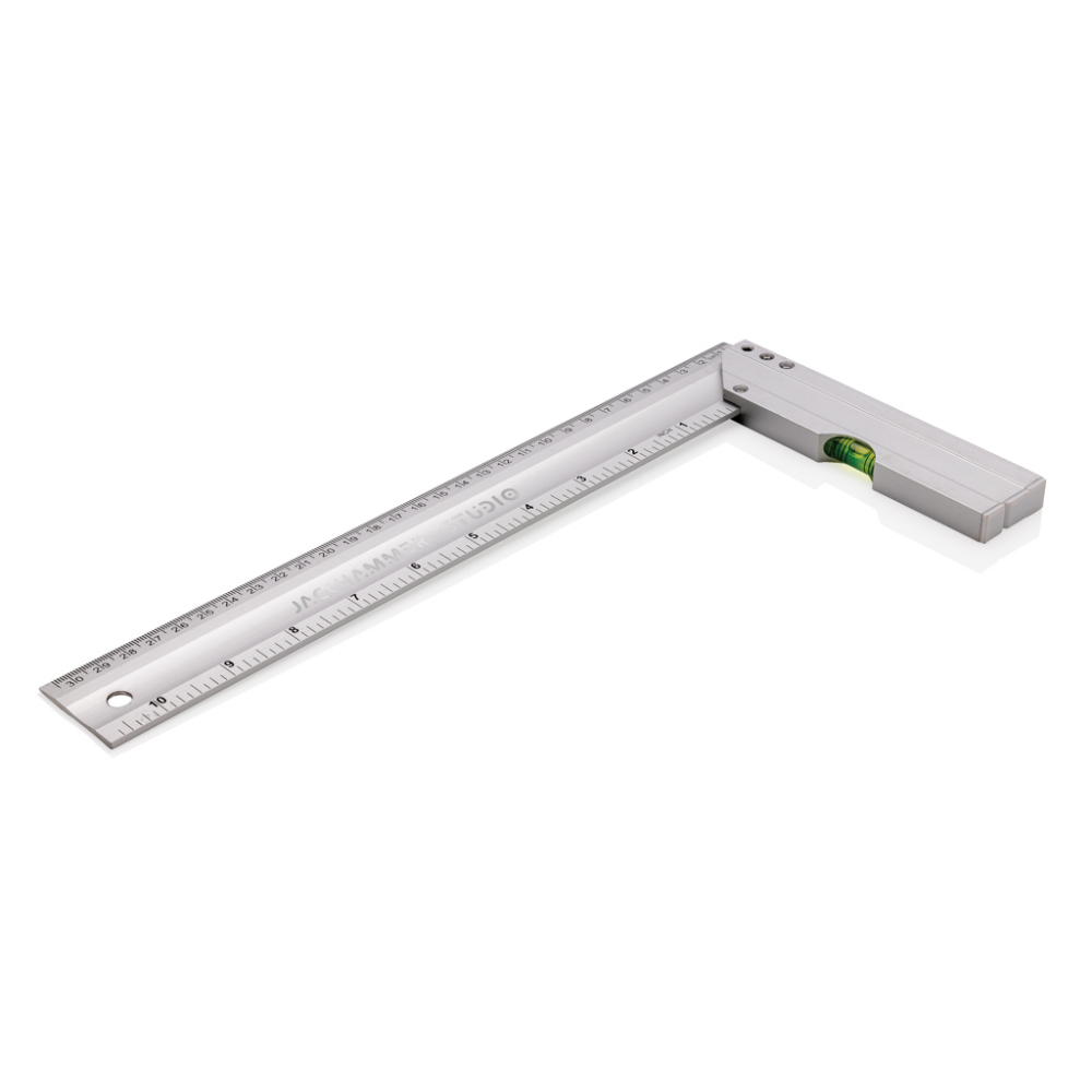 Professional Aluminum Square Ruler with Integrated Level - Cudworth