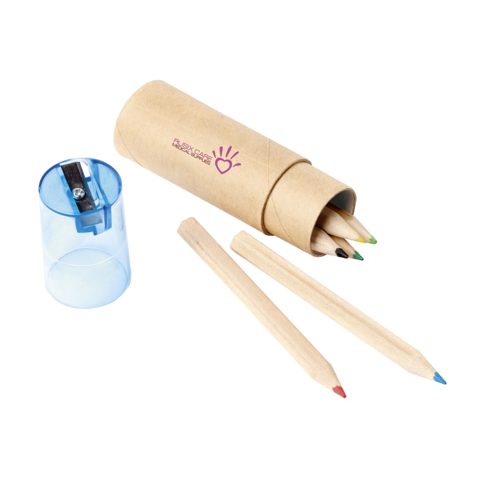 Coloured Pencils Set with Sharpener - Durweston