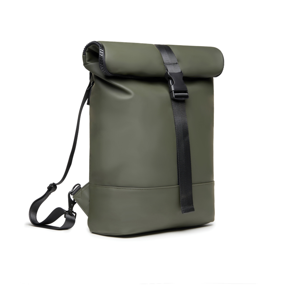 Contemporary Vegan Leather Convertible Rucksack Tote Bag - Allington