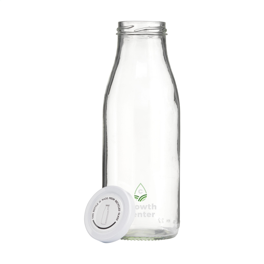 Botella de Beber de Vidrio Reciclado Sostenible - Vall de Gallinera