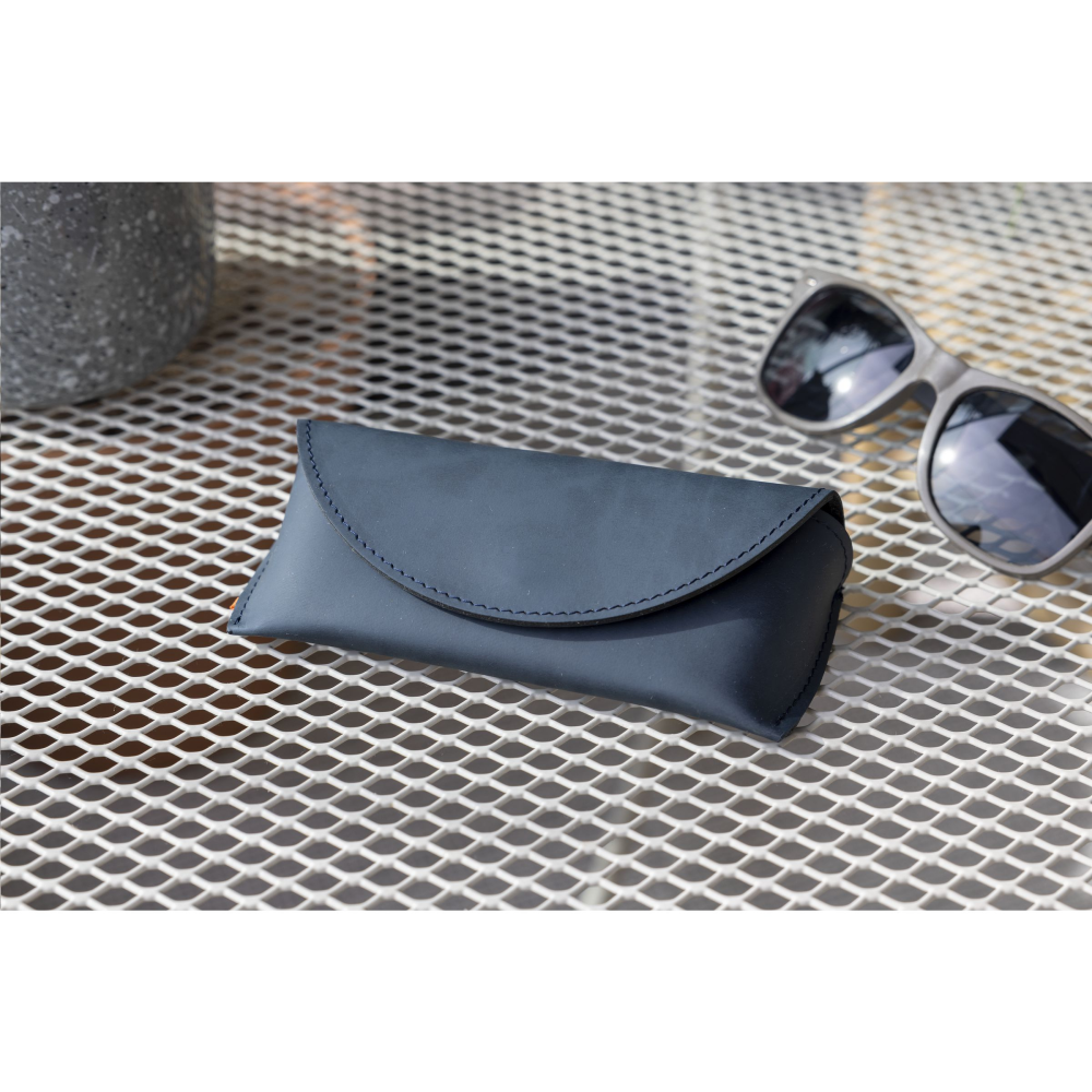 Recycled Leather Sunglasses Pouch étui à lunettes