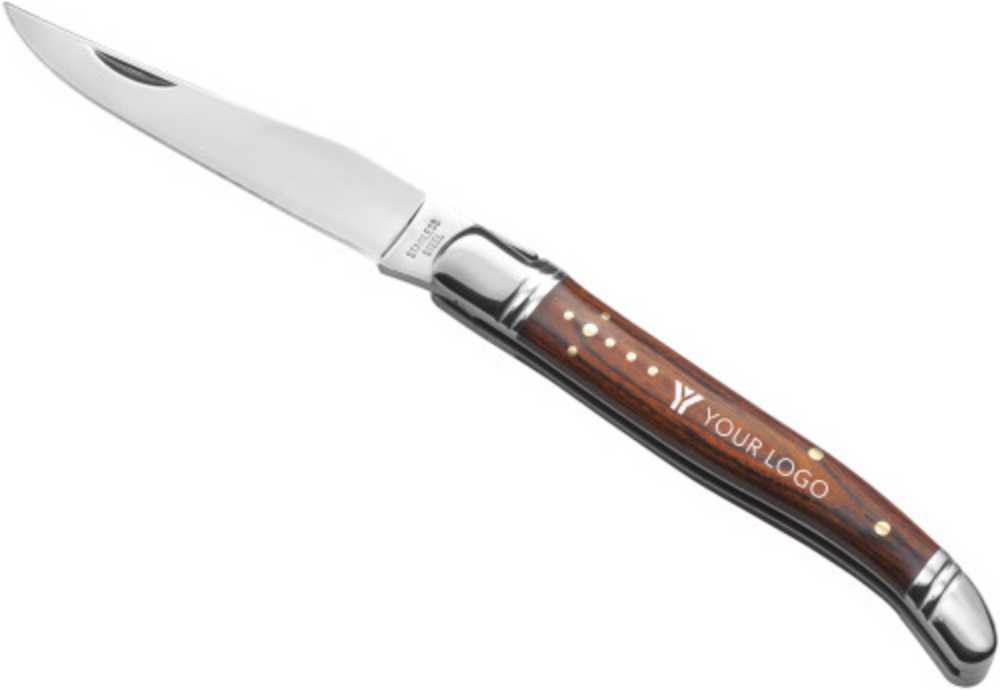 Exceptional Quality Steel and Pakkawood Pocket Knife - Glastonbury