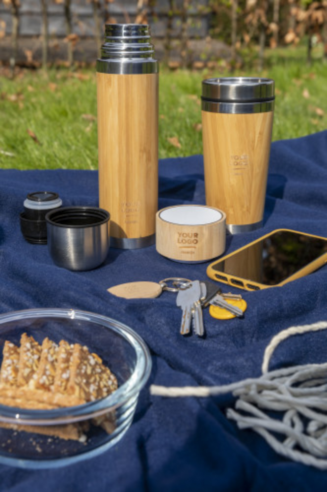 Bamboo and Stainless Steel Thermos Bottle with Tea Infuser - Leicester Forest East