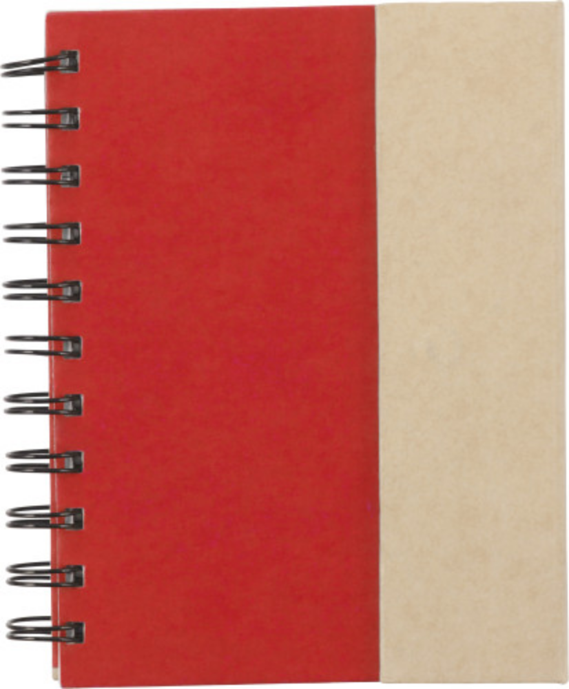 Multifunctional Cardboard Notebook with Sticky Notes and Pen - Houghton-le-Spring