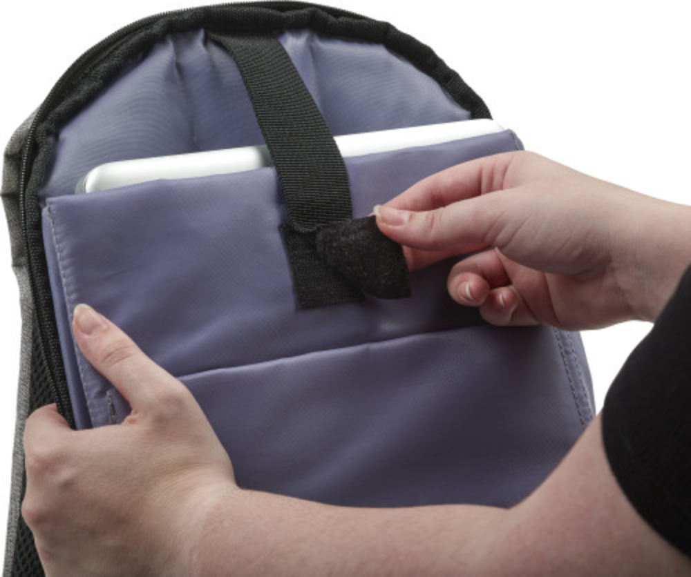 Anti-Theft Polyester Backpack with USB Port - Toxteth