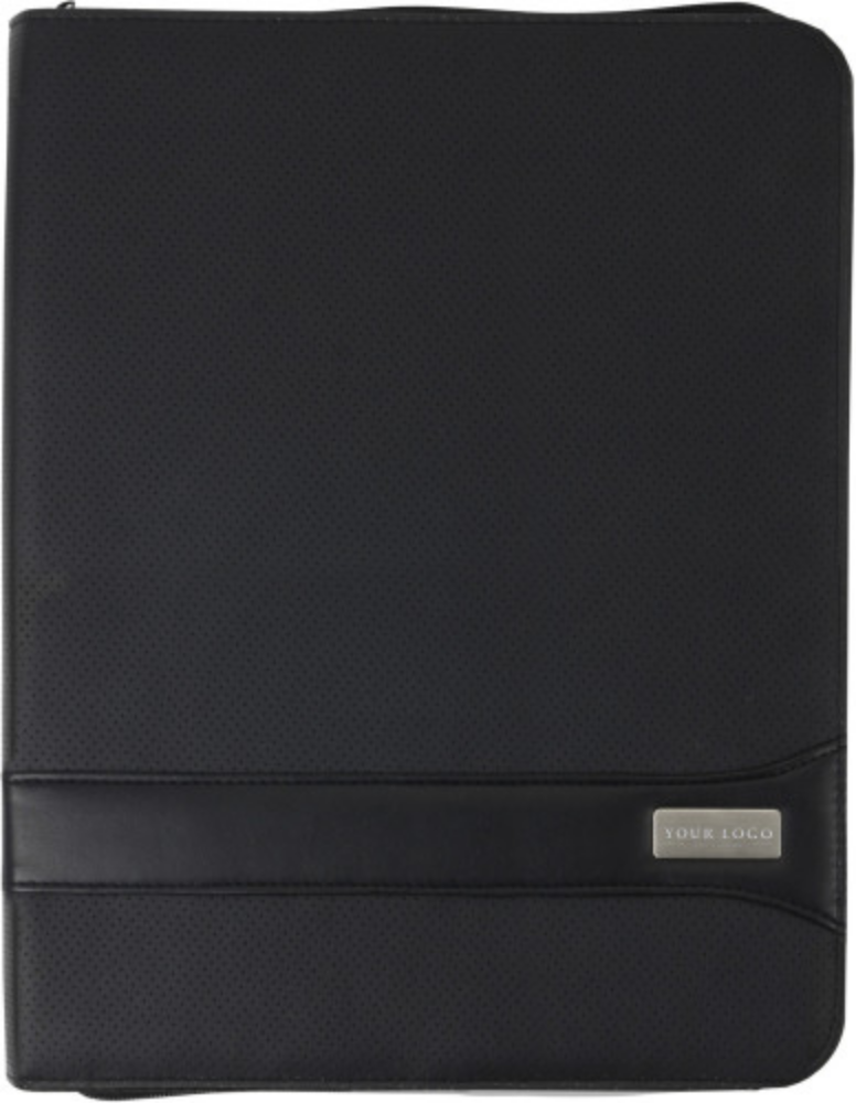 PVC Zippered Conference Folder with Notepad and Pockets - Marlborough