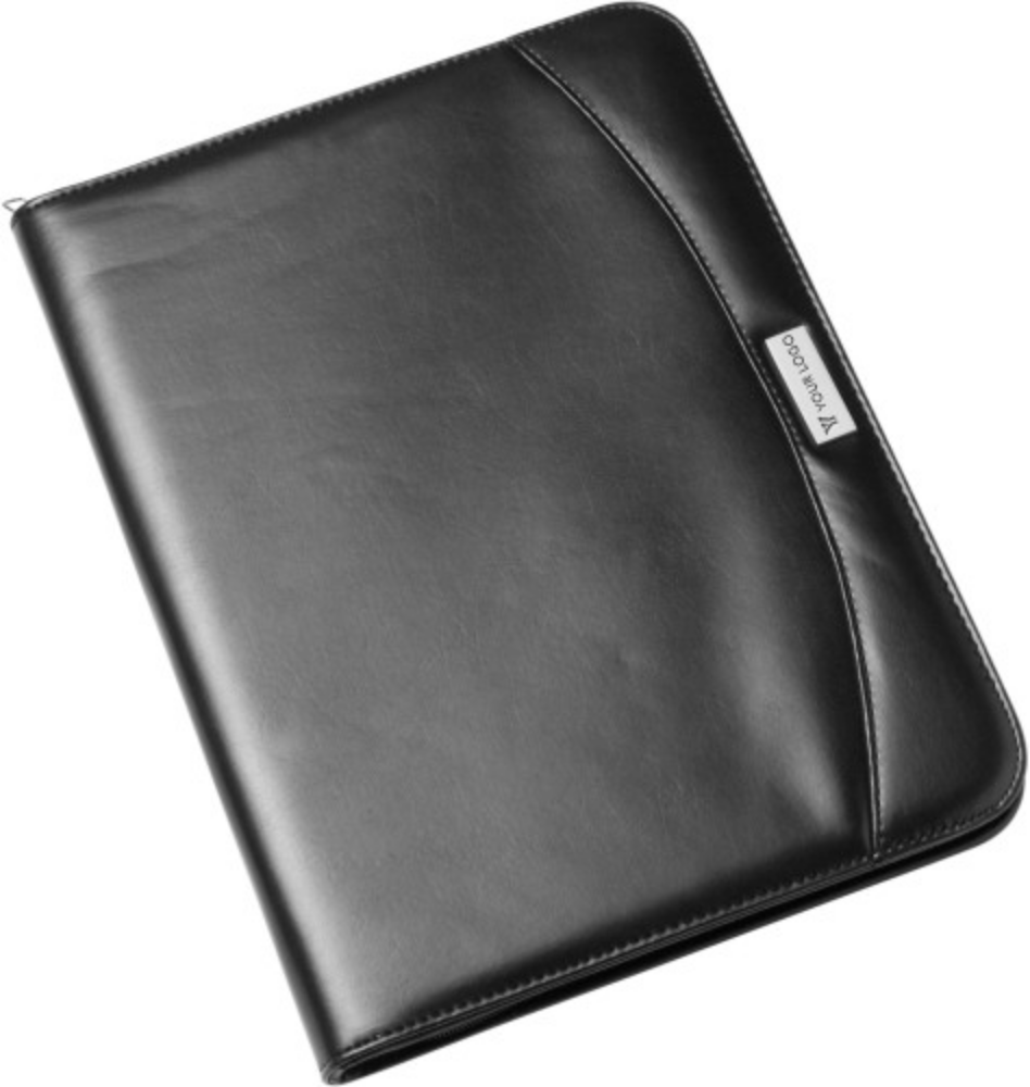 PU Charles Dickens Zipped Conference Folder with Notepad and Calculator - Acton