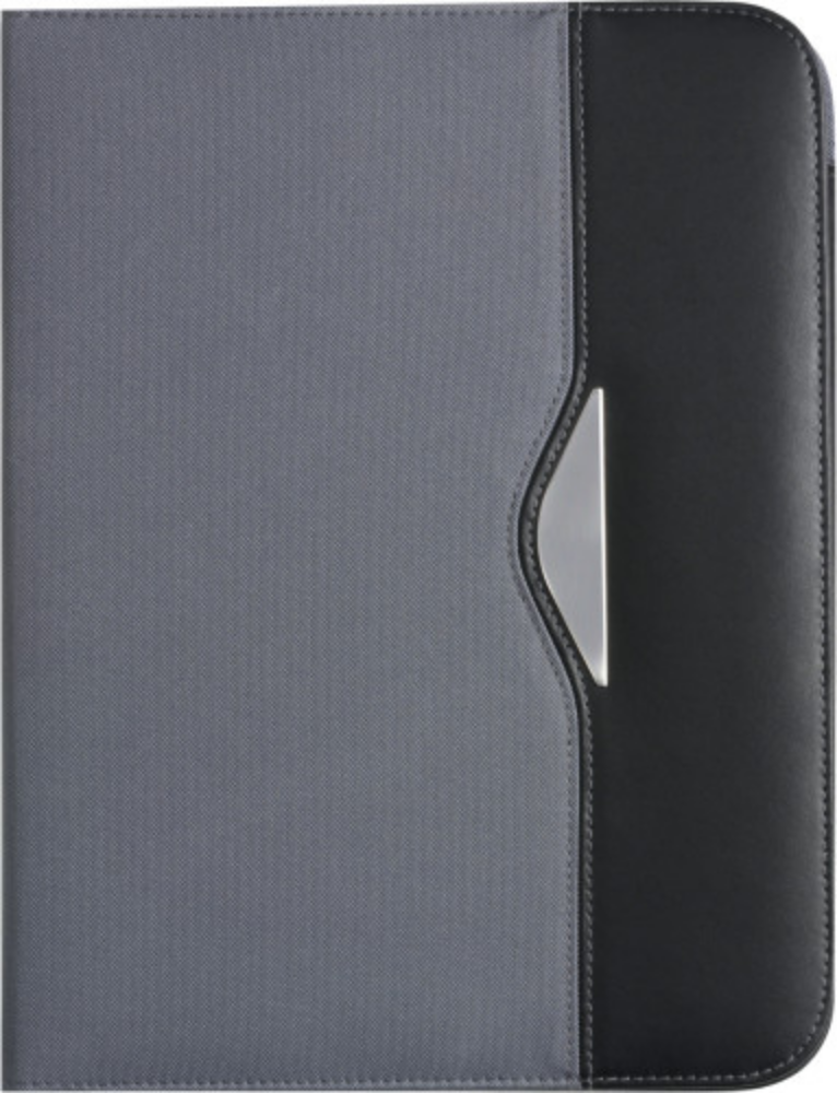 A conference folder made of nylon, featuring a notepad and pockets for organization - Millington