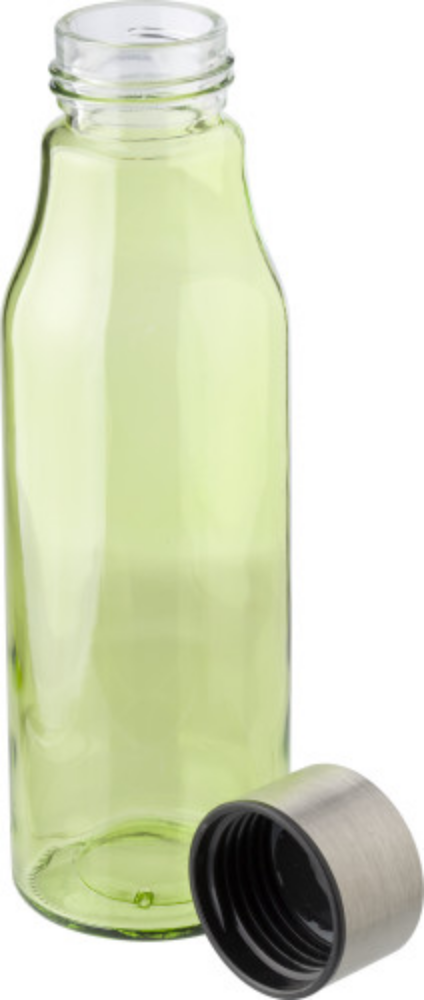 Botella de Vidrio con Tapa de Acero Inoxidable - Mollina