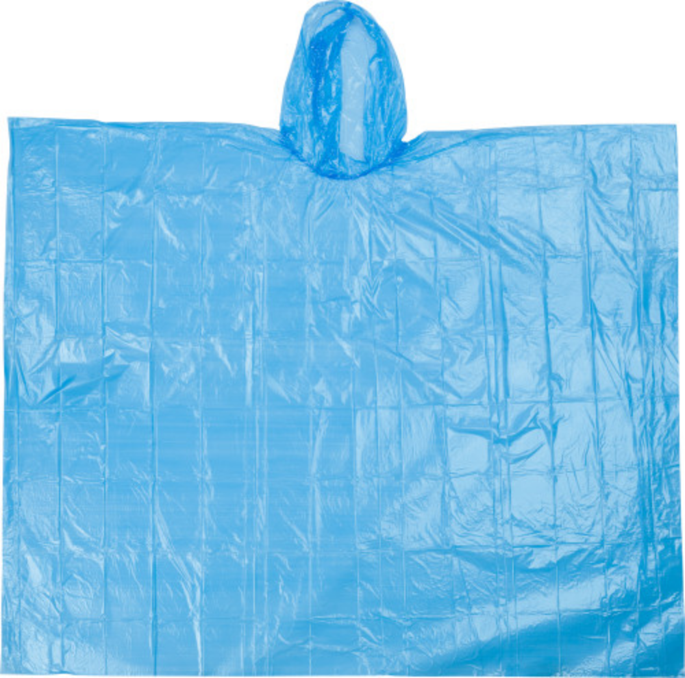Foldable Transparent Polyethylene Raincoat packed in a Polybag - Thurso