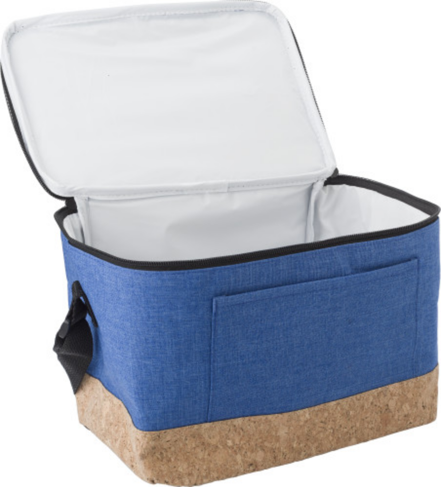 A 600D Polyester cooler bag with a cork bottom - Prestwold