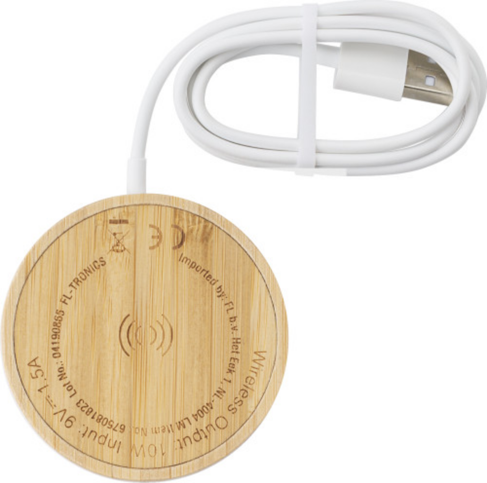 Bamboo and TPE Wireless Charger - Carmarthen