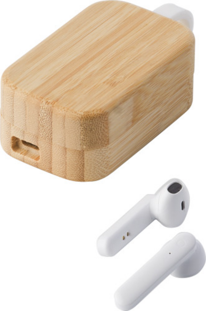 ABS Earbuds with Bamboo Case - Ashford-in-the-Water