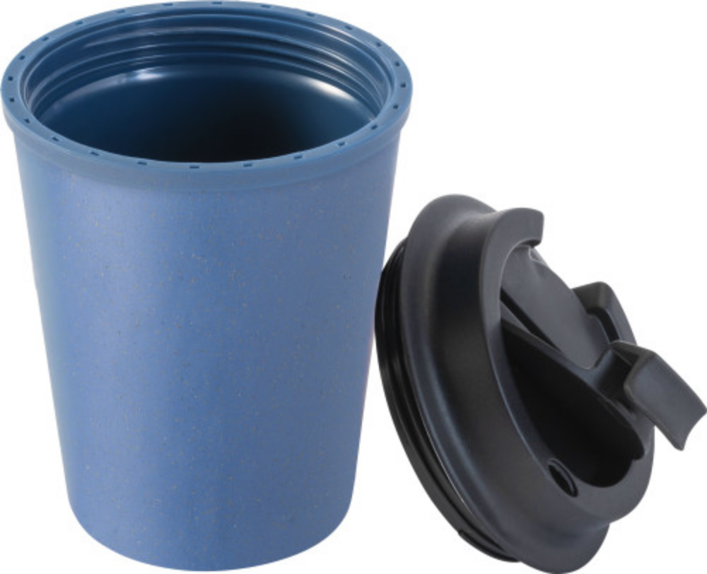350ml PP (Polypropylene) Cup with Lid and Drinking Opening - Castle Combe