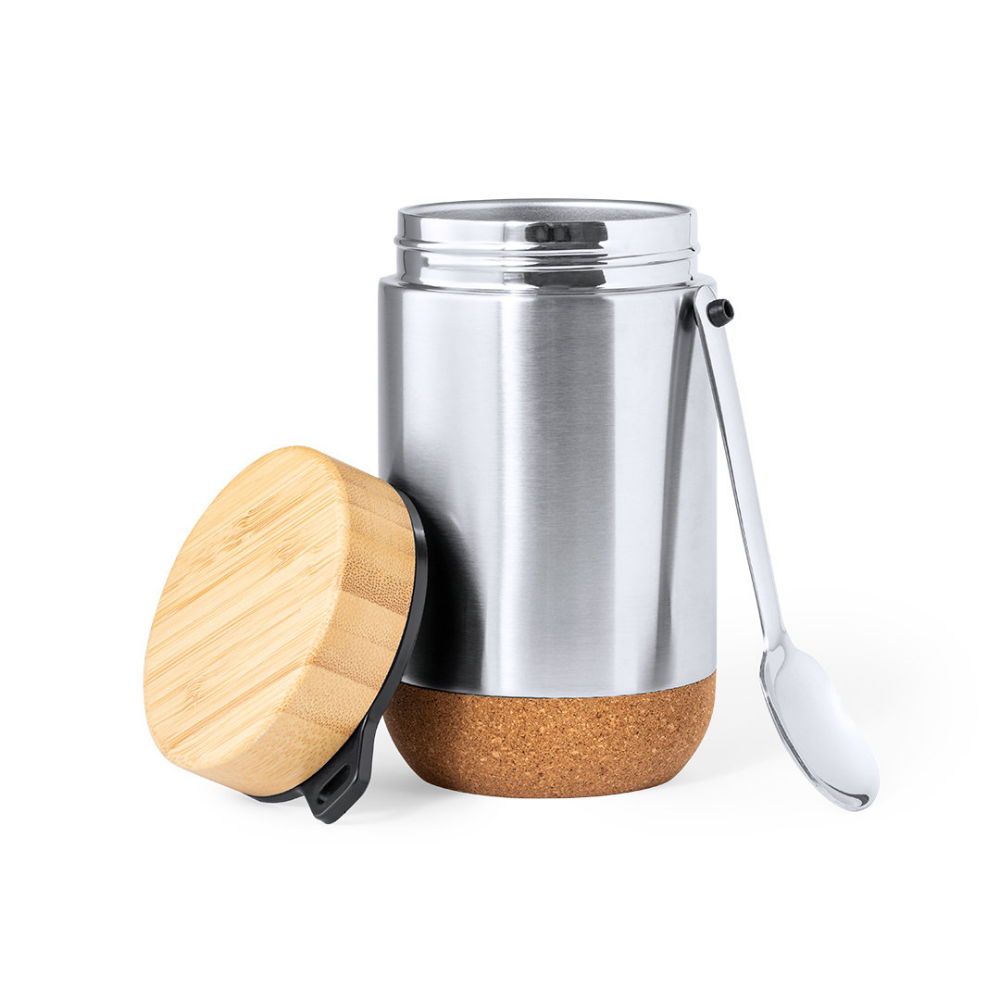 Eco-friendly Stainless Steel Lunch Box with Bamboo Cap - Wrexham